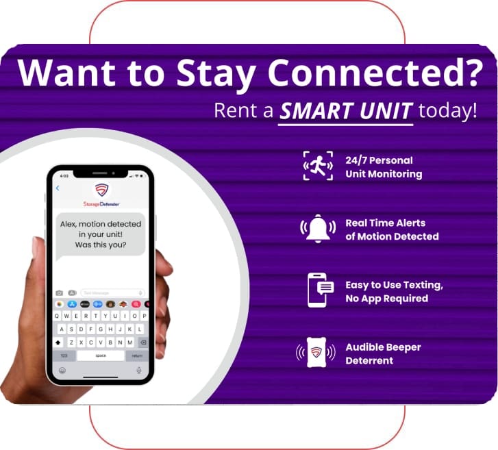 Smart unit smartphone alert ad showing monitoring features